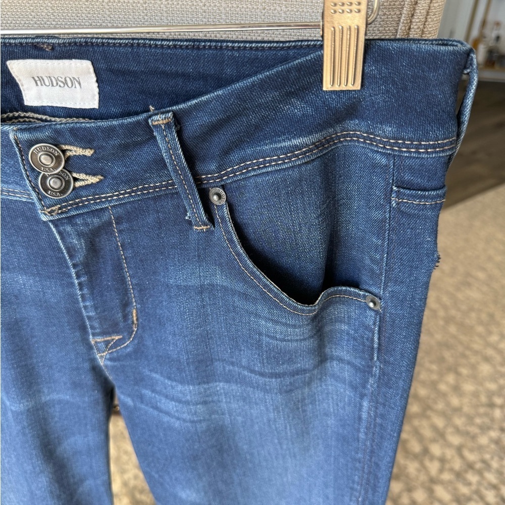 Hudson Collin Midrise Skinny Jeans 29 REVL Stretch Denim - Picture 3 of 7